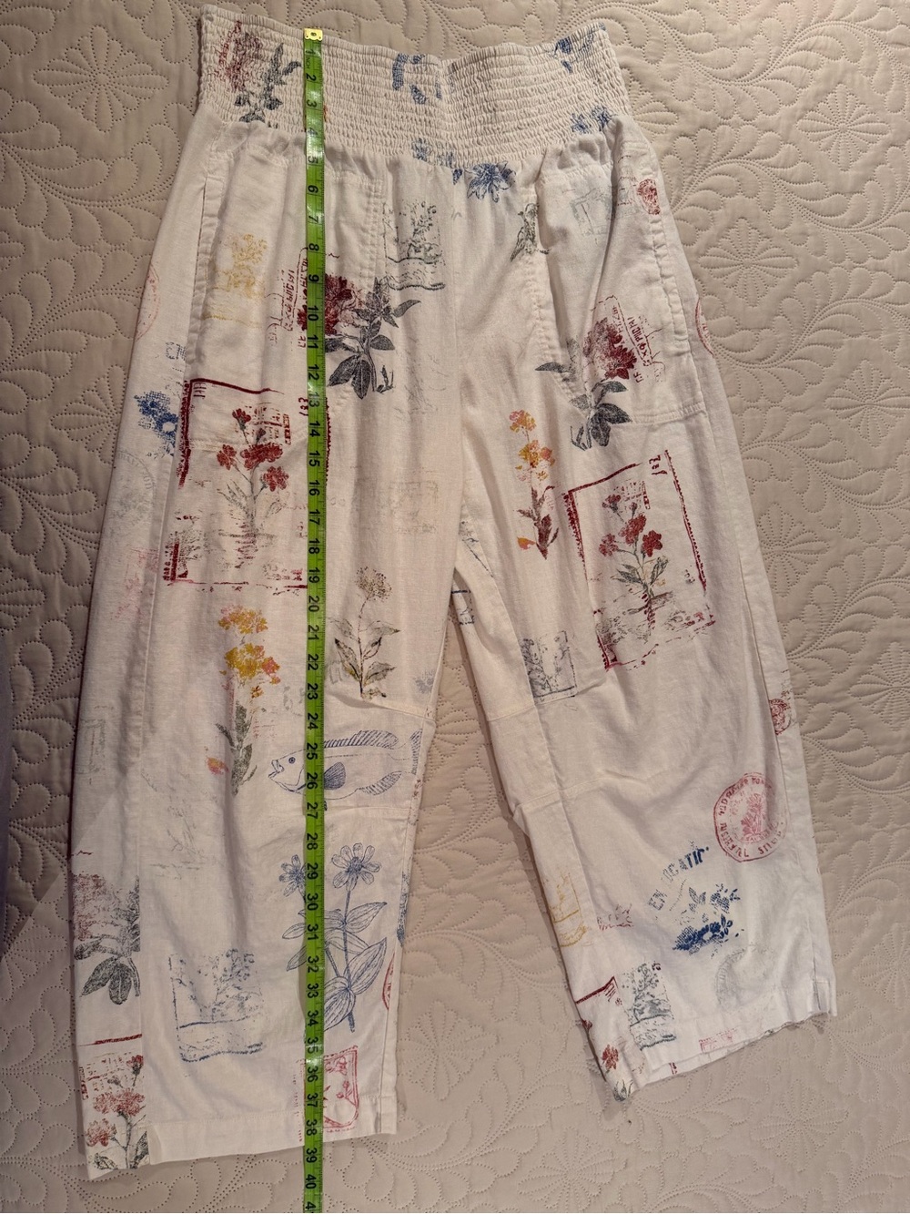 Pilcro Reese Smocked Pull-On Barrel-Leg Pants - Picture 7 of 8